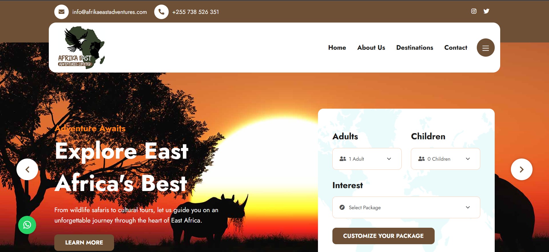 Afrika East Adventures Screenshot & User Interface