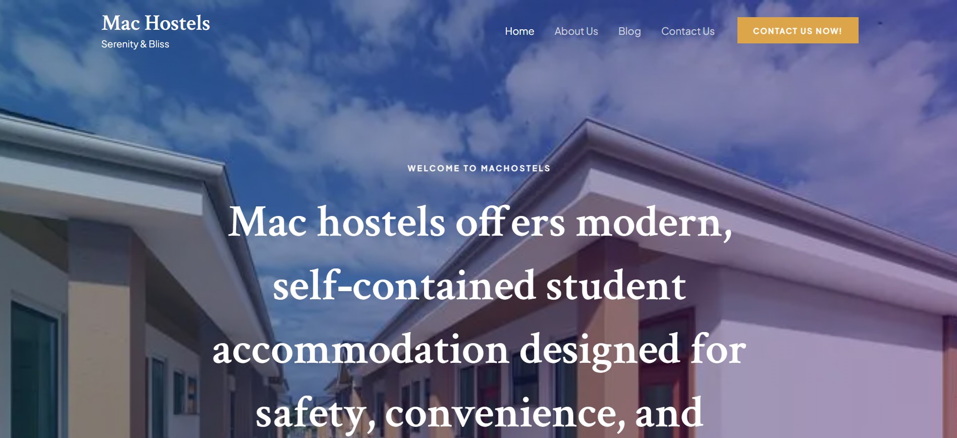 Mac Hostels Website & CMS Screenshot & User Interface